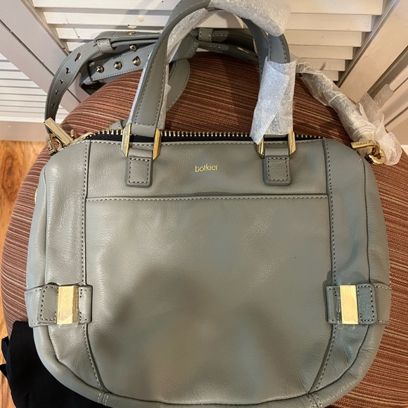 Botkier Light Gray Leather Satchel/ hobo - Picture 1 of 9